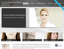 Tablet Screenshot of dr-marion-runnebaum.de